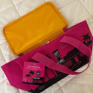 Trader Joe's Pink and Yellow Mini Insulated Bag